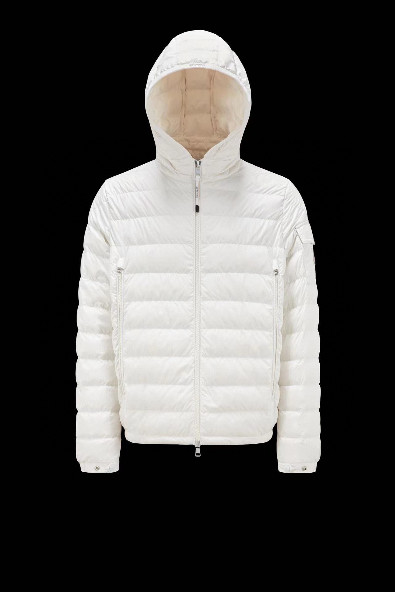 Moncler Short men's down jacket-white