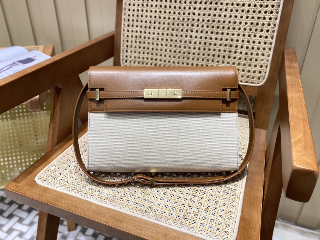 SAINT LAURENT 𝑴𝒂𝒏𝒉𝒂𝒕𝒕𝒂𝒏 〈Original leather version〉#579271