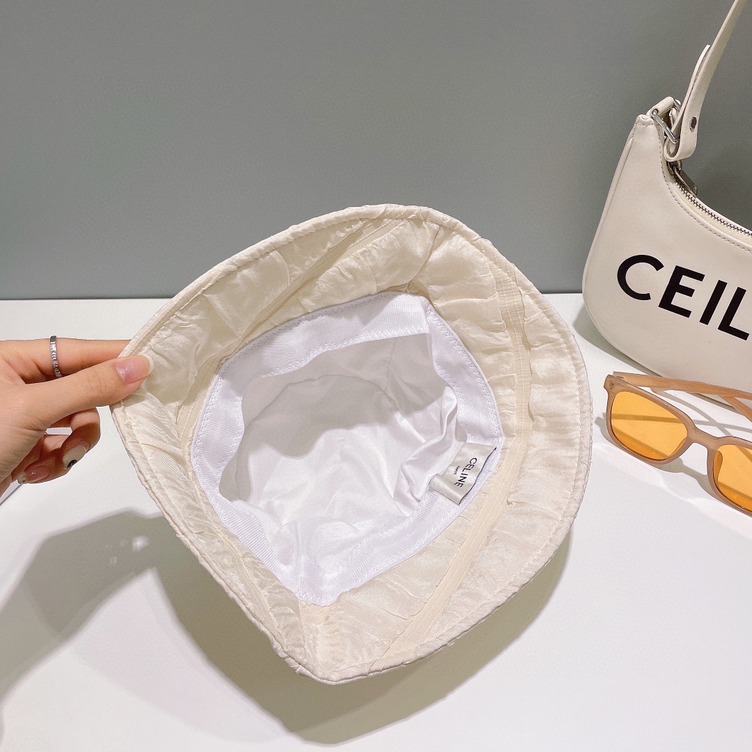 [Celine Celine] 2023 new pleated fisherman hat