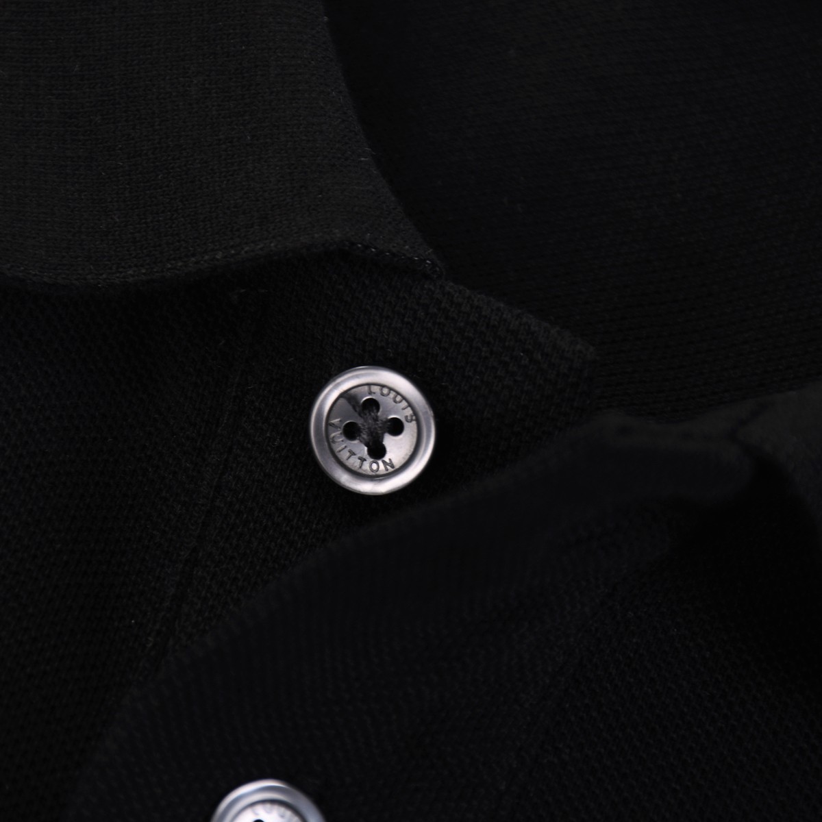 Louis Vuitton New three-flower LOGO embroidered polo shirt with lapel