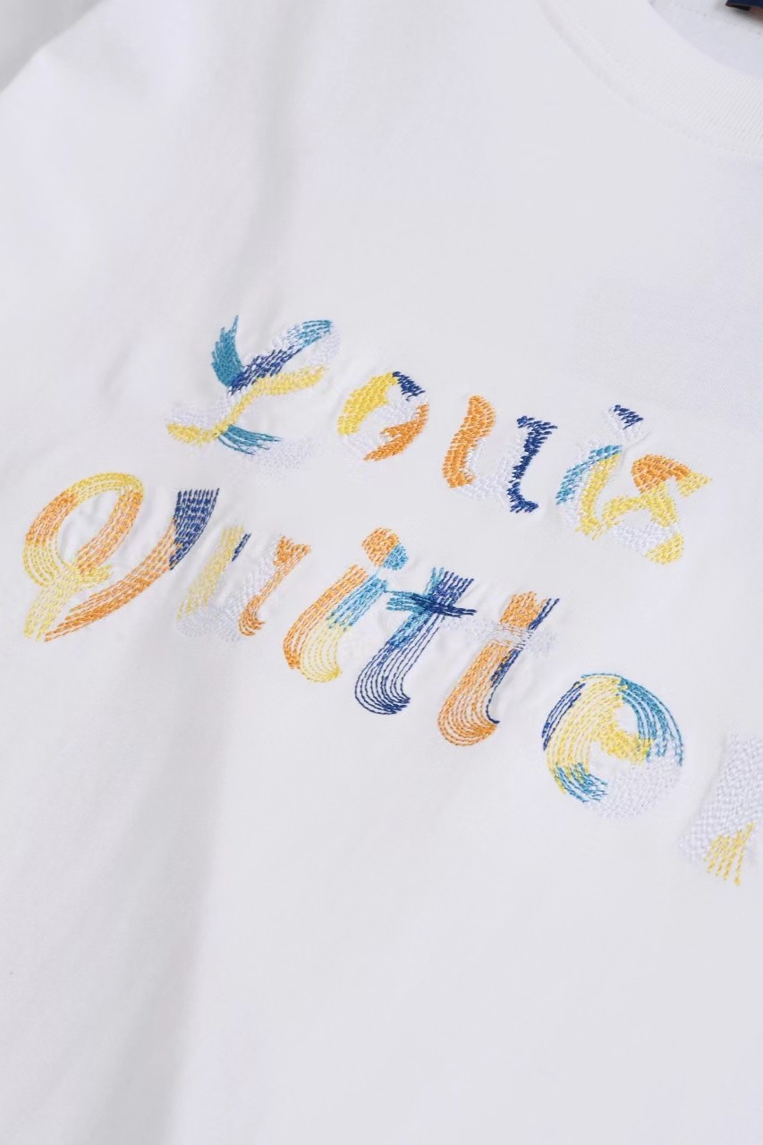 Louis Vuitton 24ss new embroidered t-shirt for spring and summer