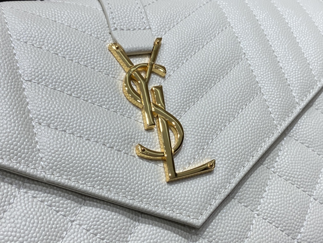 SAINT LAURENT 𝙈𝙊𝙉𝙊𝙂𝙍𝘼𝙈 𝙈𝙄𝙓 𝙈𝘼𝙏𝙀𝙇𝘼𝙎𝙎É #620280 original leather