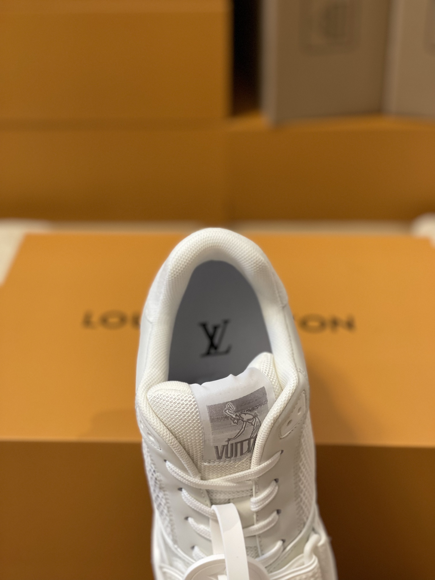 Louis Vuitton Trainer sneakers for couples, style 1A98UX
