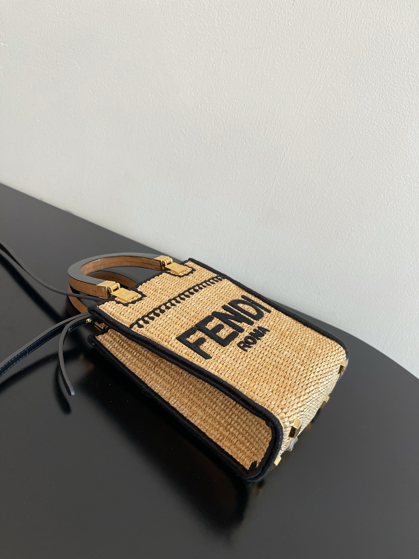 FENDI Sunshine mini tortoiseshell portable crossbody cute