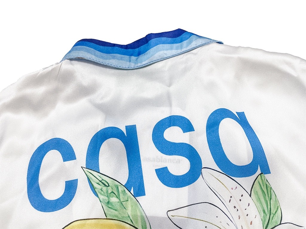 Casablanca 23SS white cactus tennis court shirt