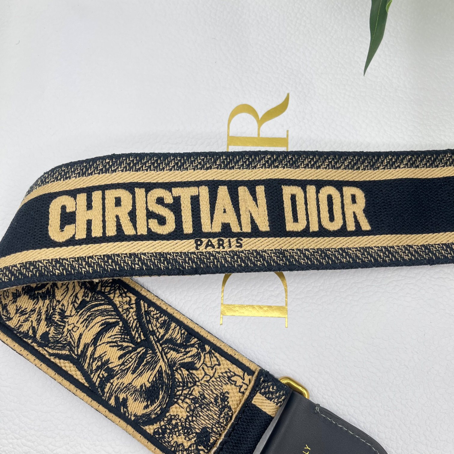 Dior tiger blue shoulder strap