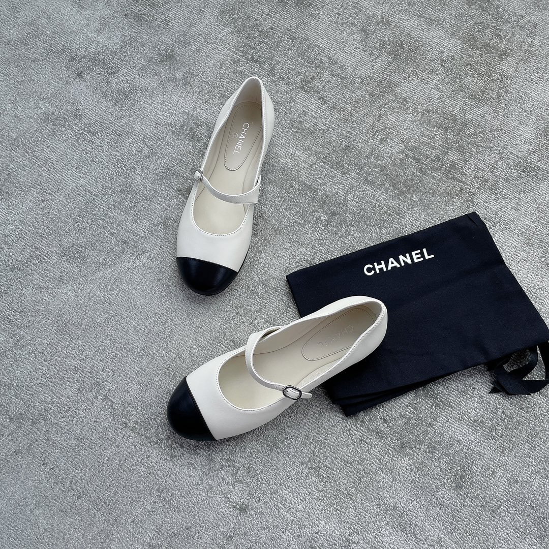 CHANEL single strap Mary Jane uppers imported mixed sheepskin grain sheepskin leather leather outsole