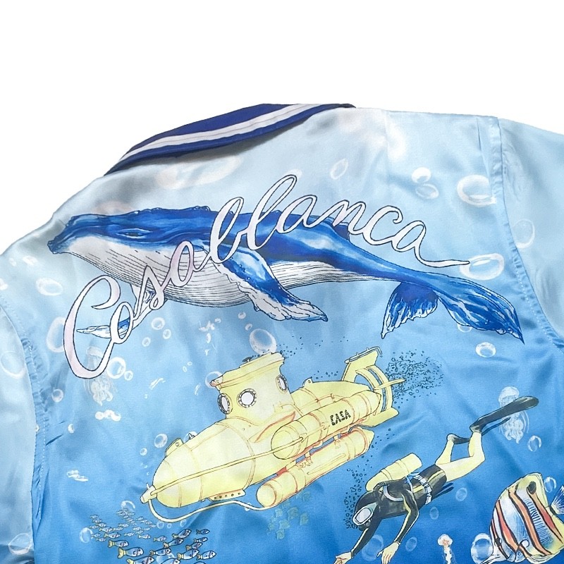 Casablanca Sea World Submarine Print Hawaiian n wind shirt