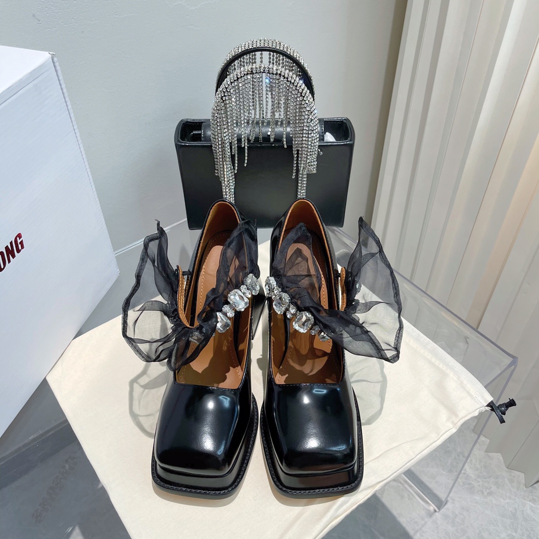 Shushutong | 𝟐𝟎𝟐𝟏/𝐒𝐒 𝐧𝐞𝐰 Thick-soled vintage Mary Jane heels Imported cowhide