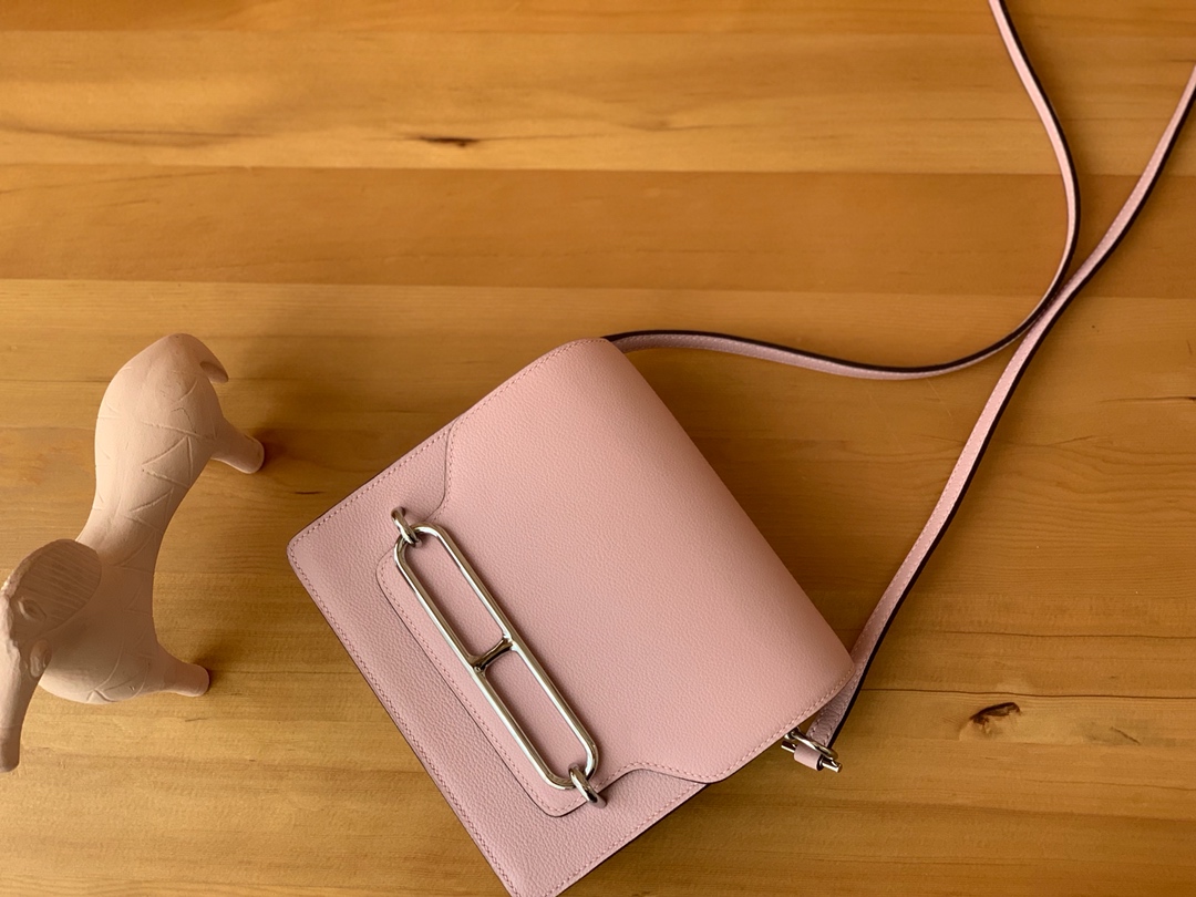 Roulis cherry blossom pink 19cm silver buckle evercolor leather