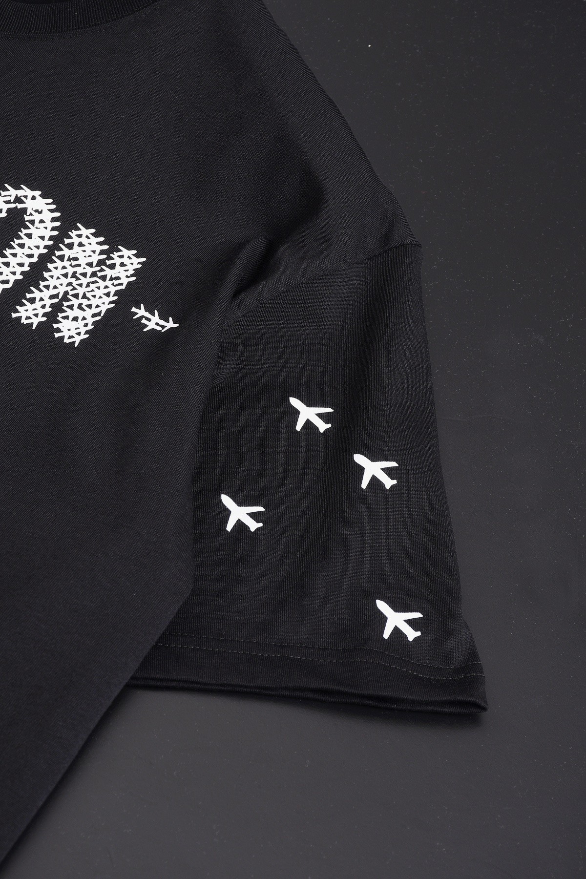 Louis Vuitton 24SS early spring new large-scale small aircraft printed t-shirt