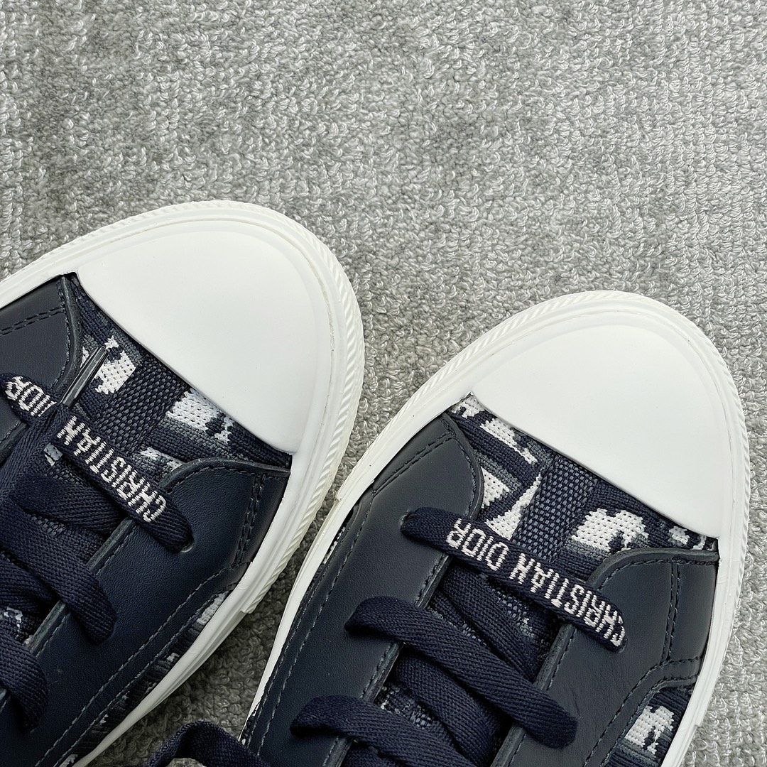 DIOR high top monogrammed shoes blue