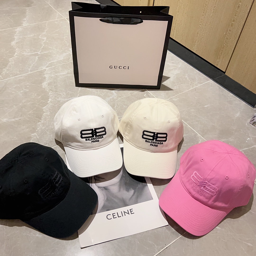 [Balenciaga] 2023 new style embroidered baseball cap