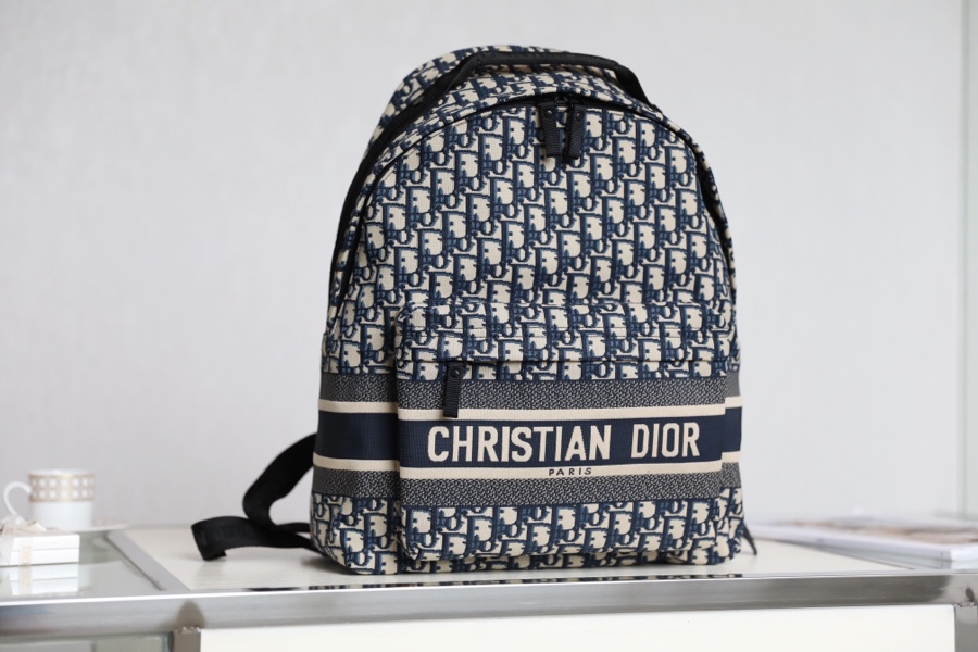 Dior ➿Oblique early spring new couple's twill technical jacquard fabric shoulder bag 🔶🔶DR-57