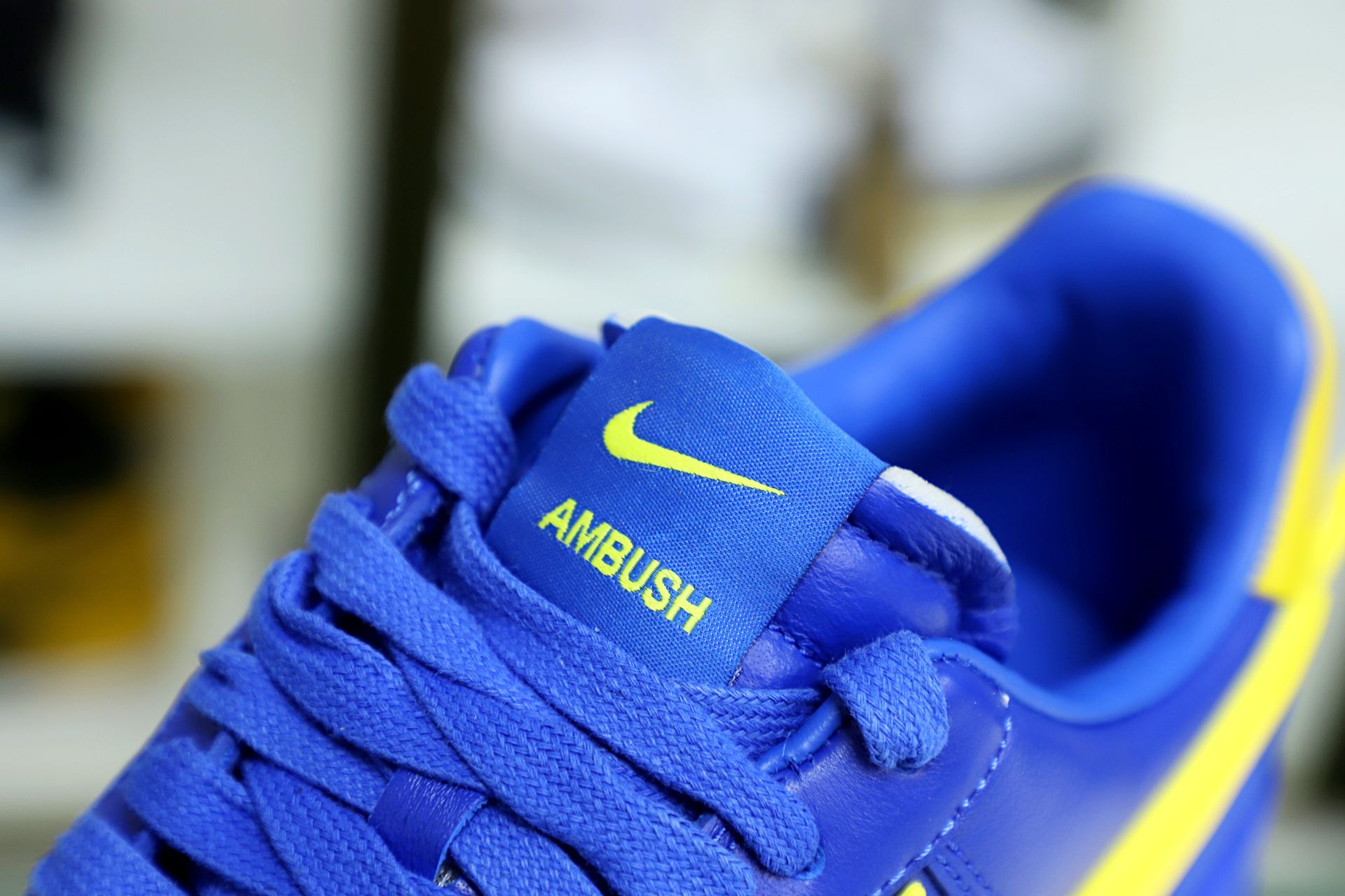 AMBUSH xNike Air Force1LoW GameRoya and Vivid Sulfur