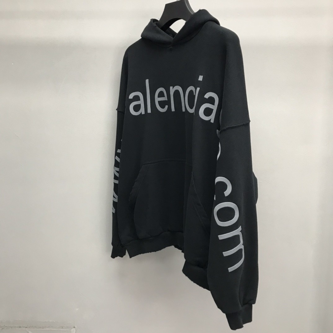Balenciaga lettered hooded sweatshirt