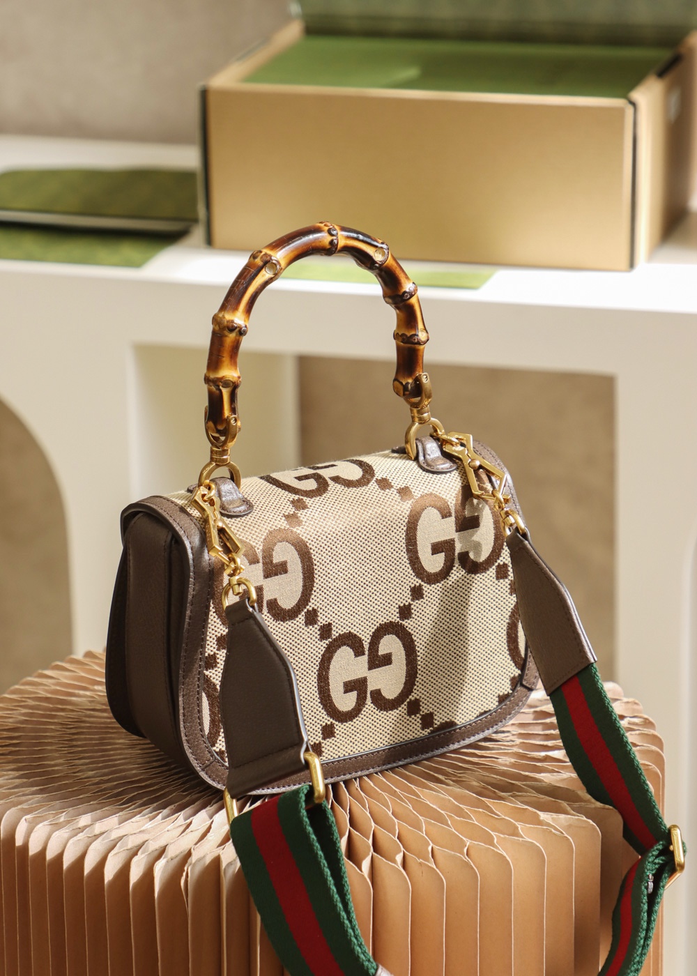 GUCCI ▪️ Super double 𝐆 pattern Wang fried bamboo festival #675797
