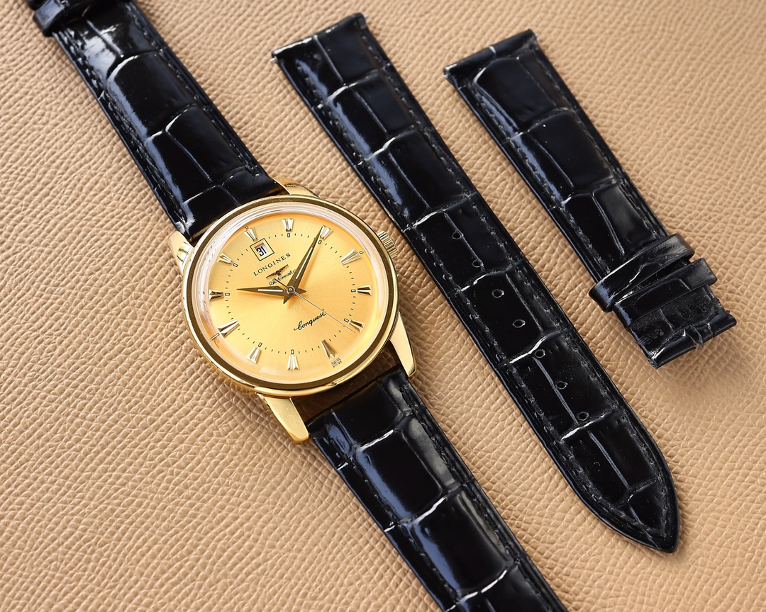 Longines men's three needles with calendar super luminous