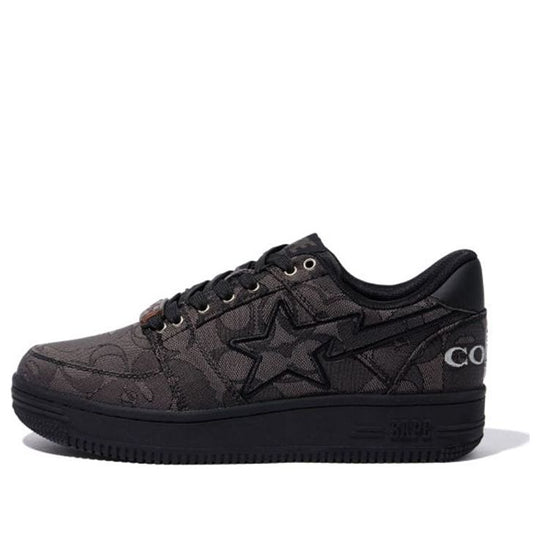 Bape X Coach Sta Sneakers Black 1G23-191-901BLK