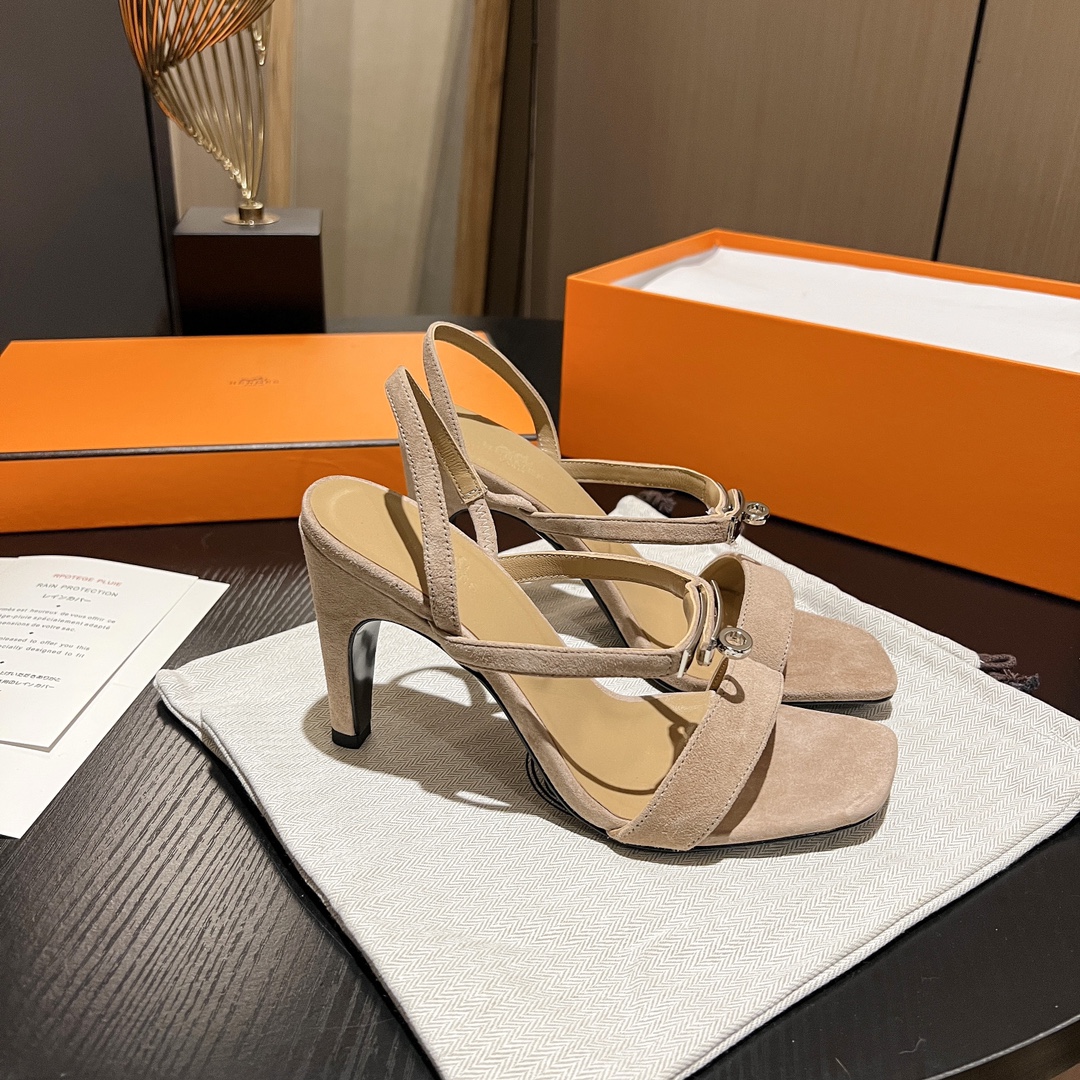 Hermes classic H high-heeled sandals series