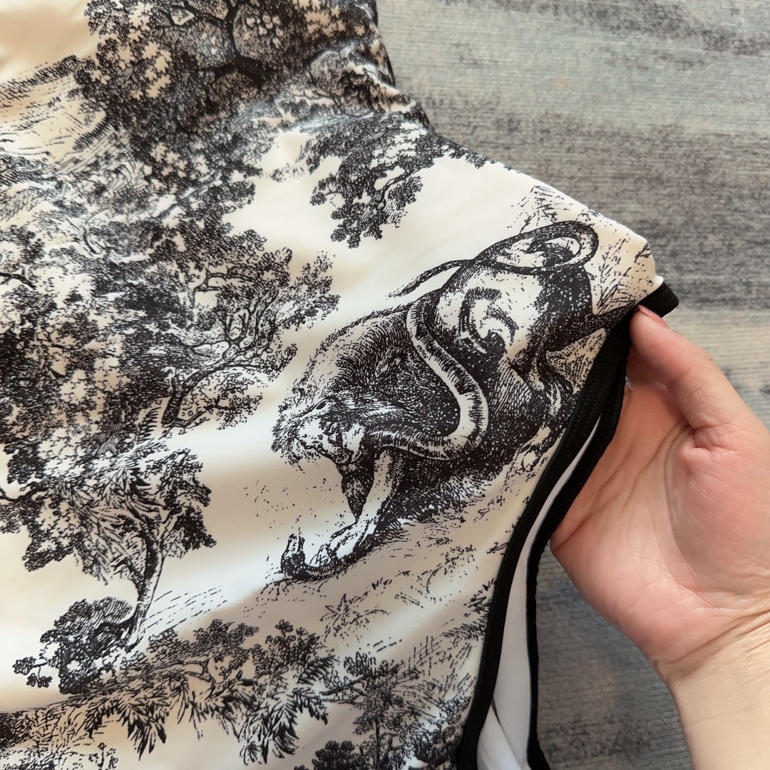 dior zoo series swimsuit