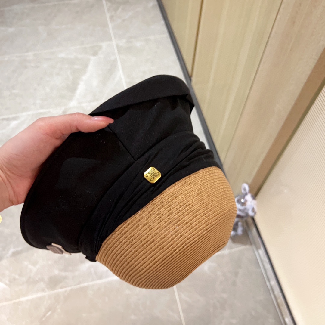 Celine bucket hat straw hat