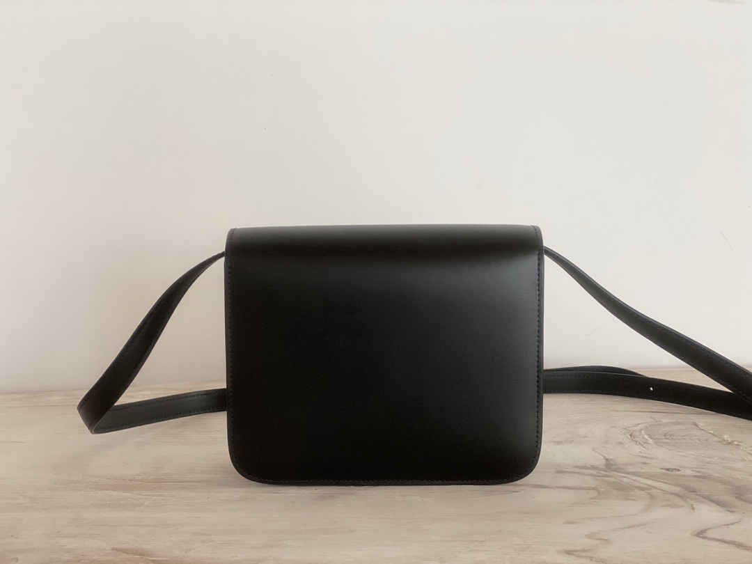 𝐂𝐞𝐥𝐢𝐧𝐞 Box Teen bag in polished calfskin