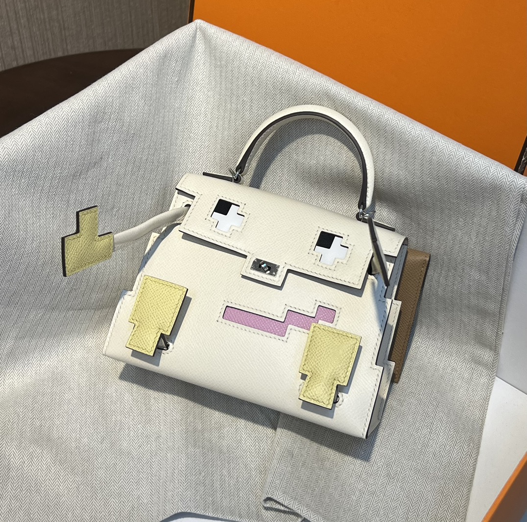 Kelly doll Mosaic doll bag cream white