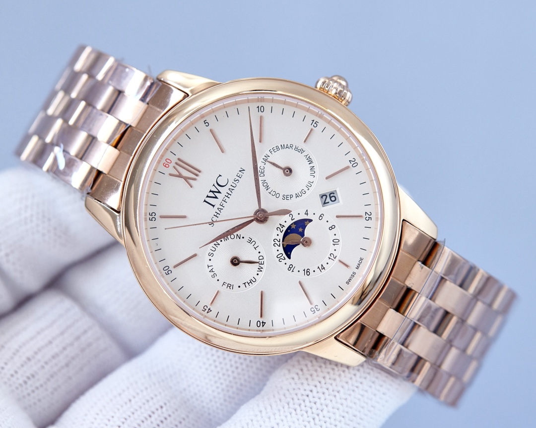 IWC- 9100 multifunctional imported mechanical movement CNC grinding process of the whole case