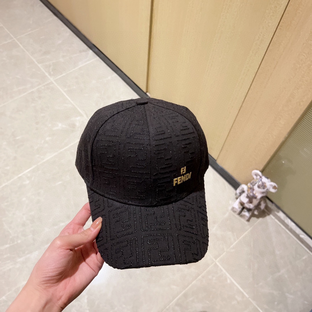 [Fendi] 2023 New Embroidered Simple Baseball Cap