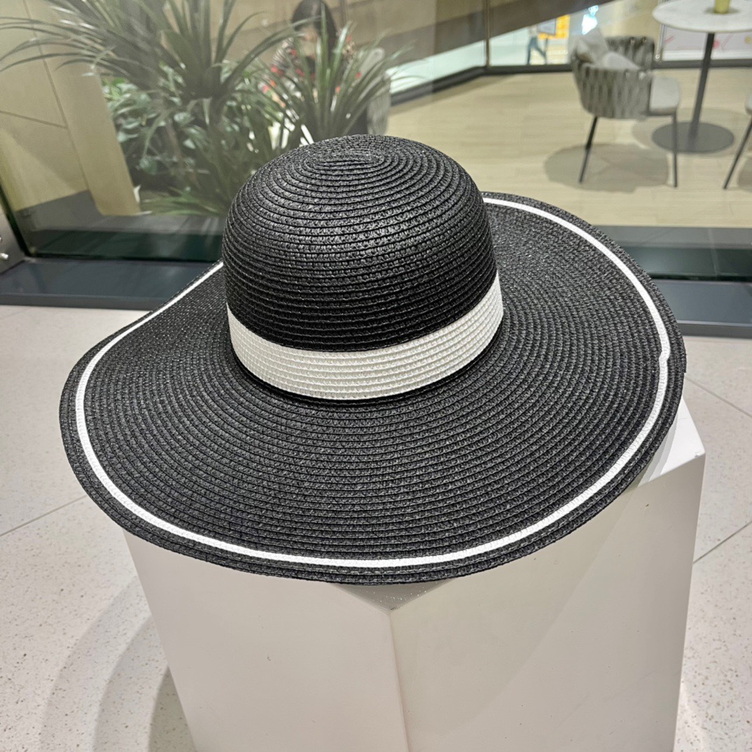 Celine Straw Hat, Brim, Sun Hat, Beach Sun Hat, Head Circumference 57cm