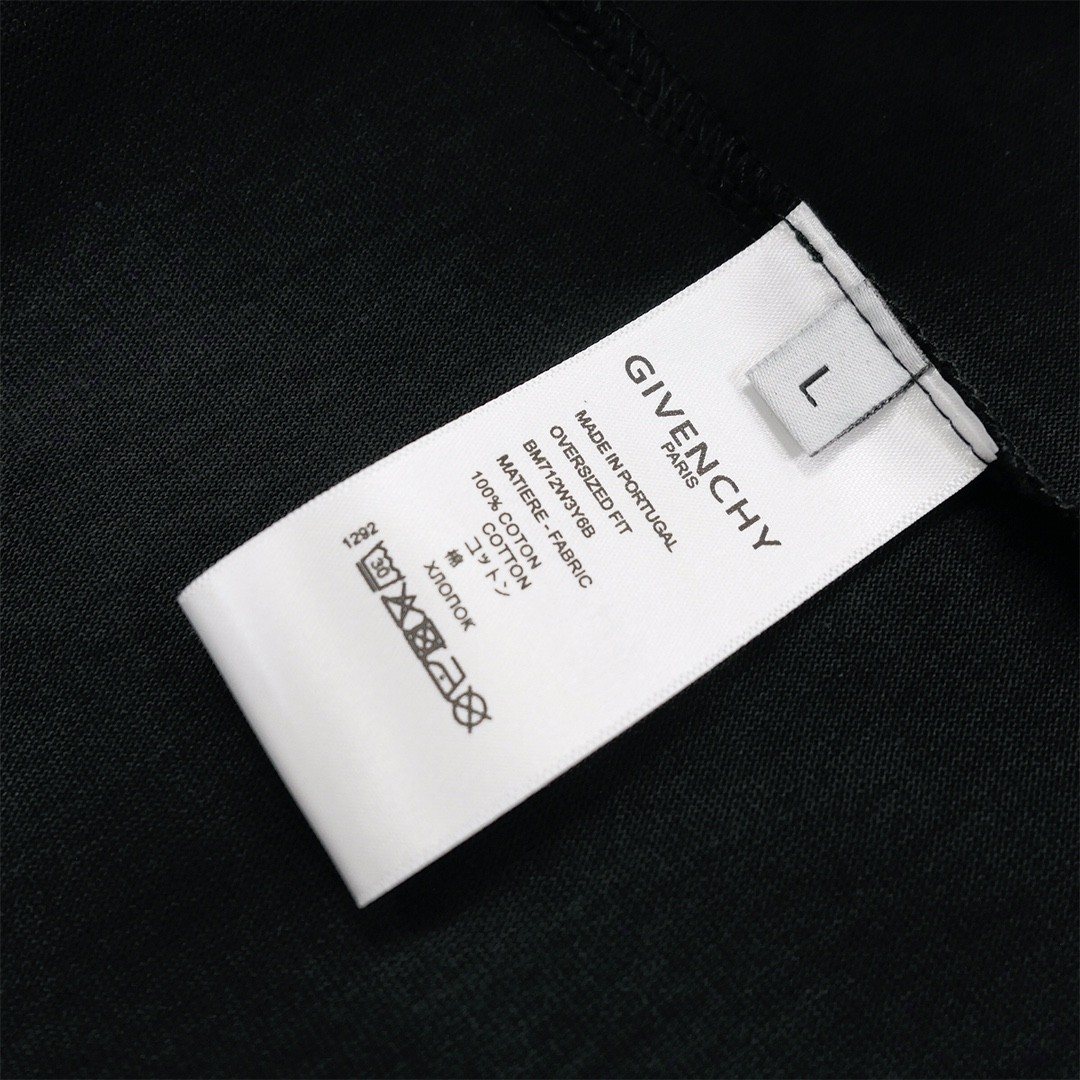 Givenchy 2024ss new summer feather print t-shirt