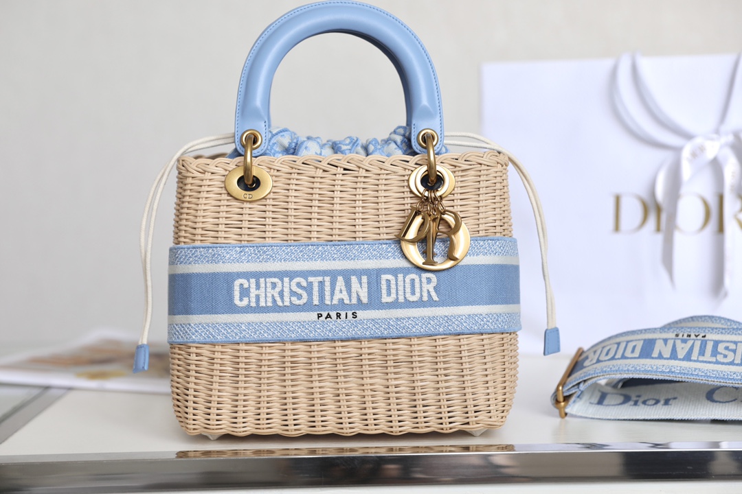 Dior Wicker Basket Bag