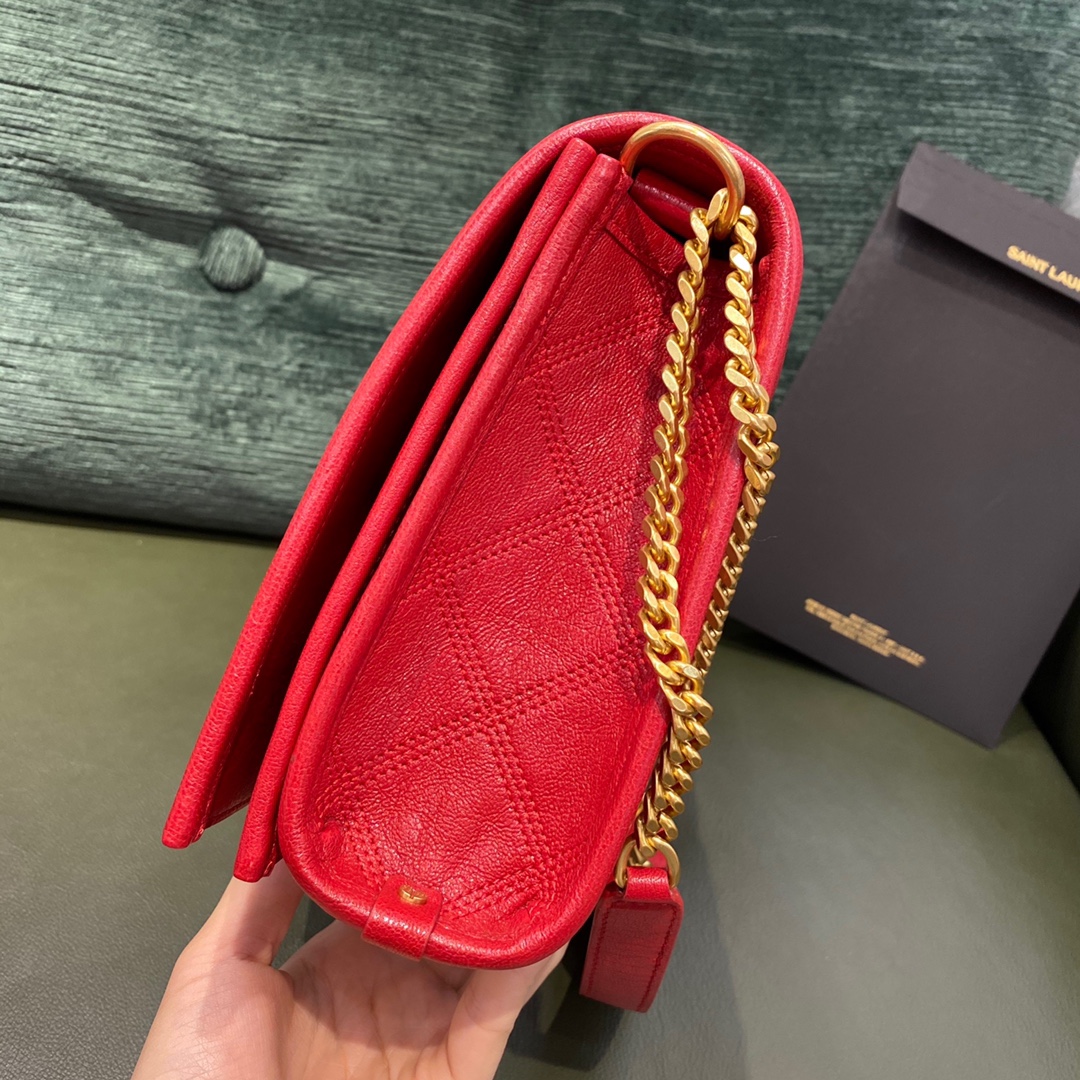 SAINT LAURENT 𝘽𝙀𝘾𝙆𝙔 𝟮𝟱𝙘𝙢   #629426 original leather.JD