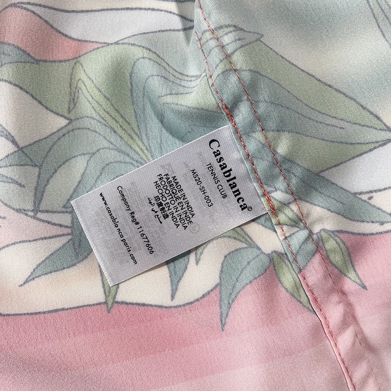 Casablanca Sunset Silk Sicilian lazy wind coconut print holiday shirt