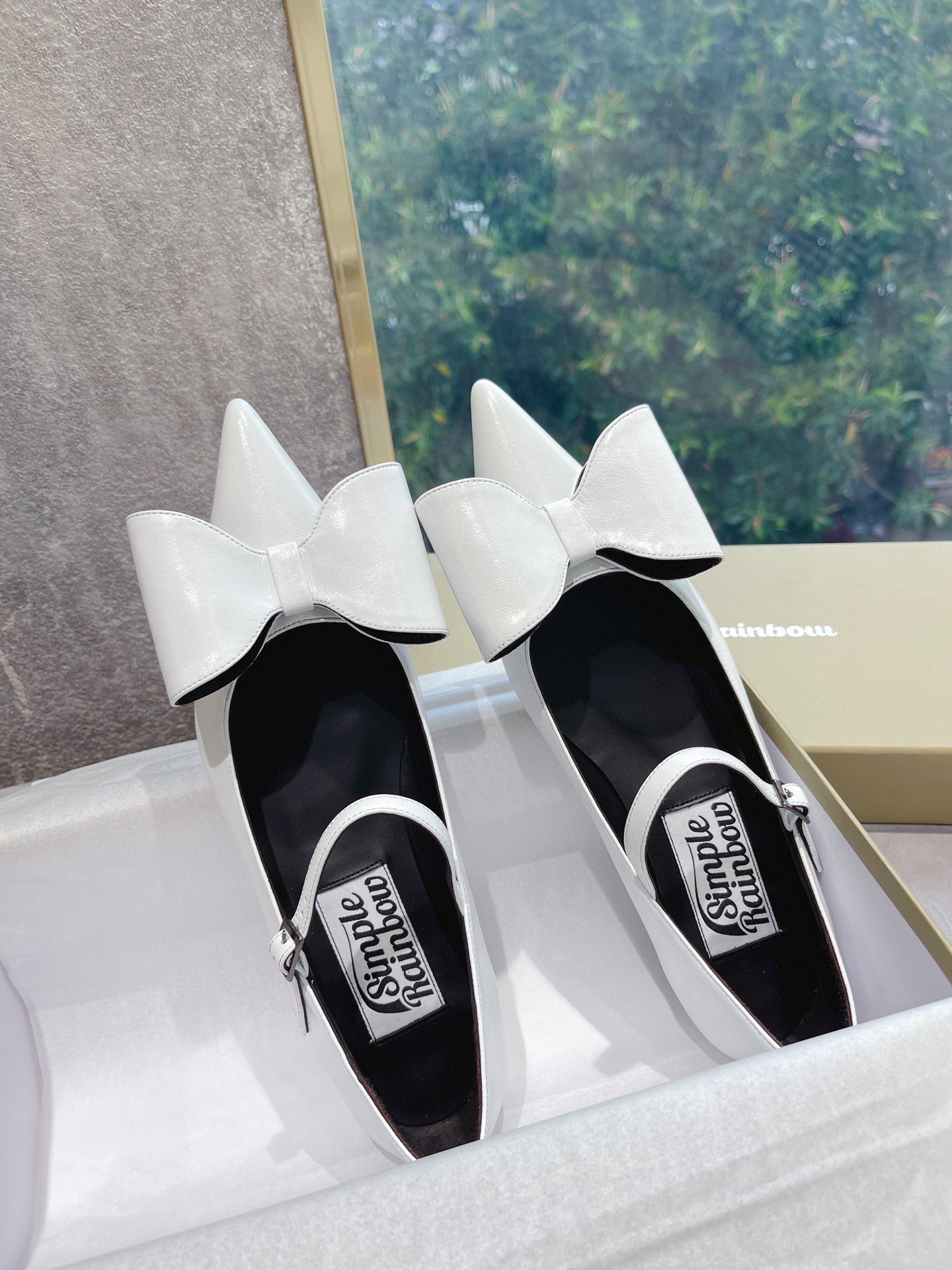 𝐒𝐌𝐅𝐊｜𝟐𝟎𝟐𝟐/𝐒𝐒 𝐧𝐞𝐰 The latest spring and summer models pointed bow Mary Jane retro and fashionable niche series