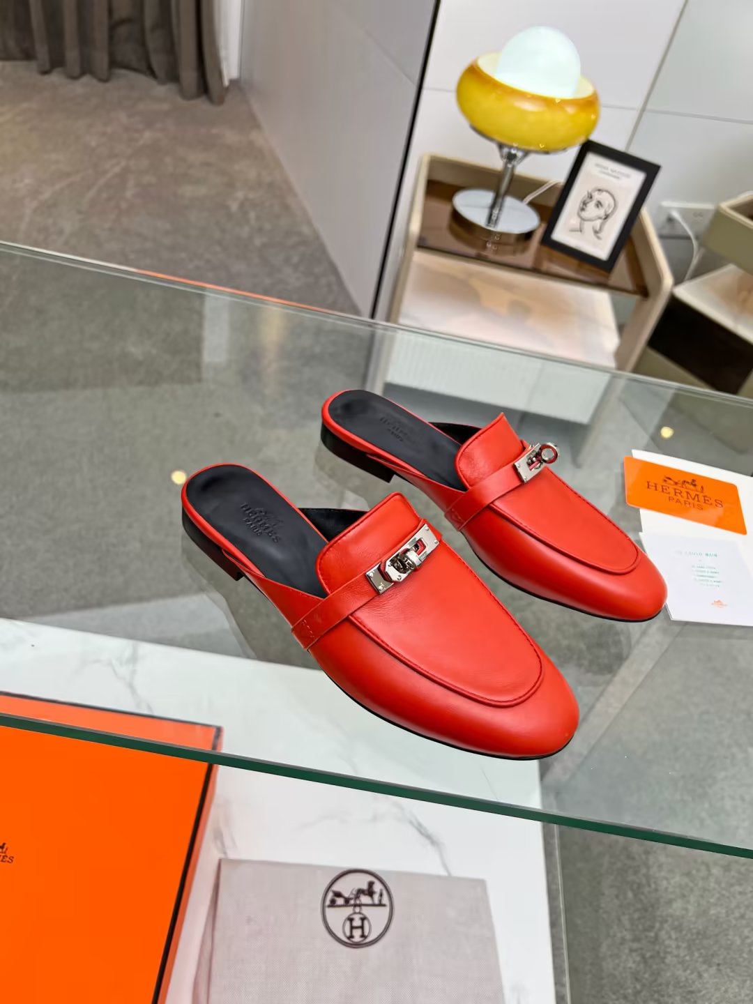Hermes early spring new slippers
