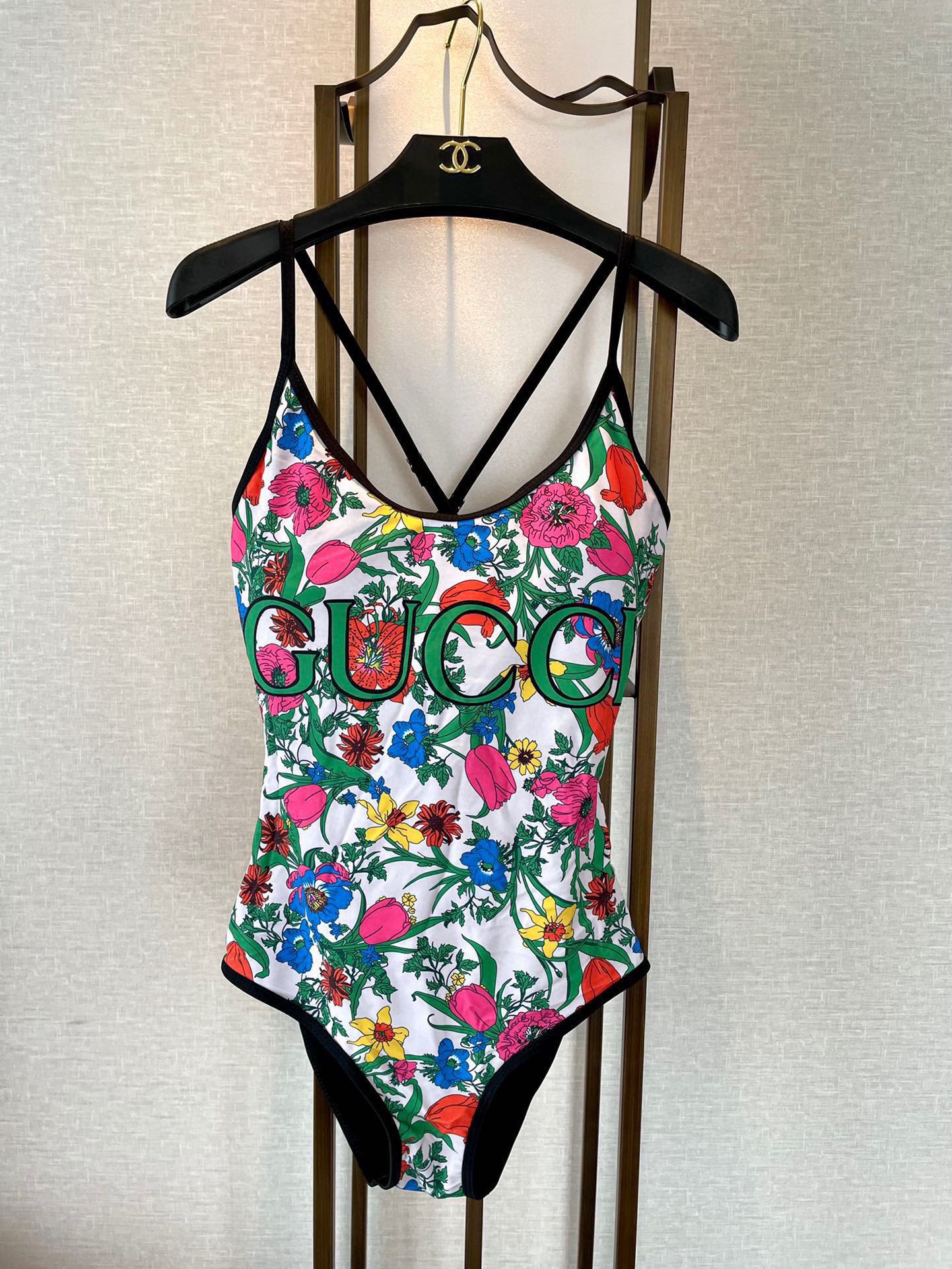 Gucci's new floral one-piece swimsuit
