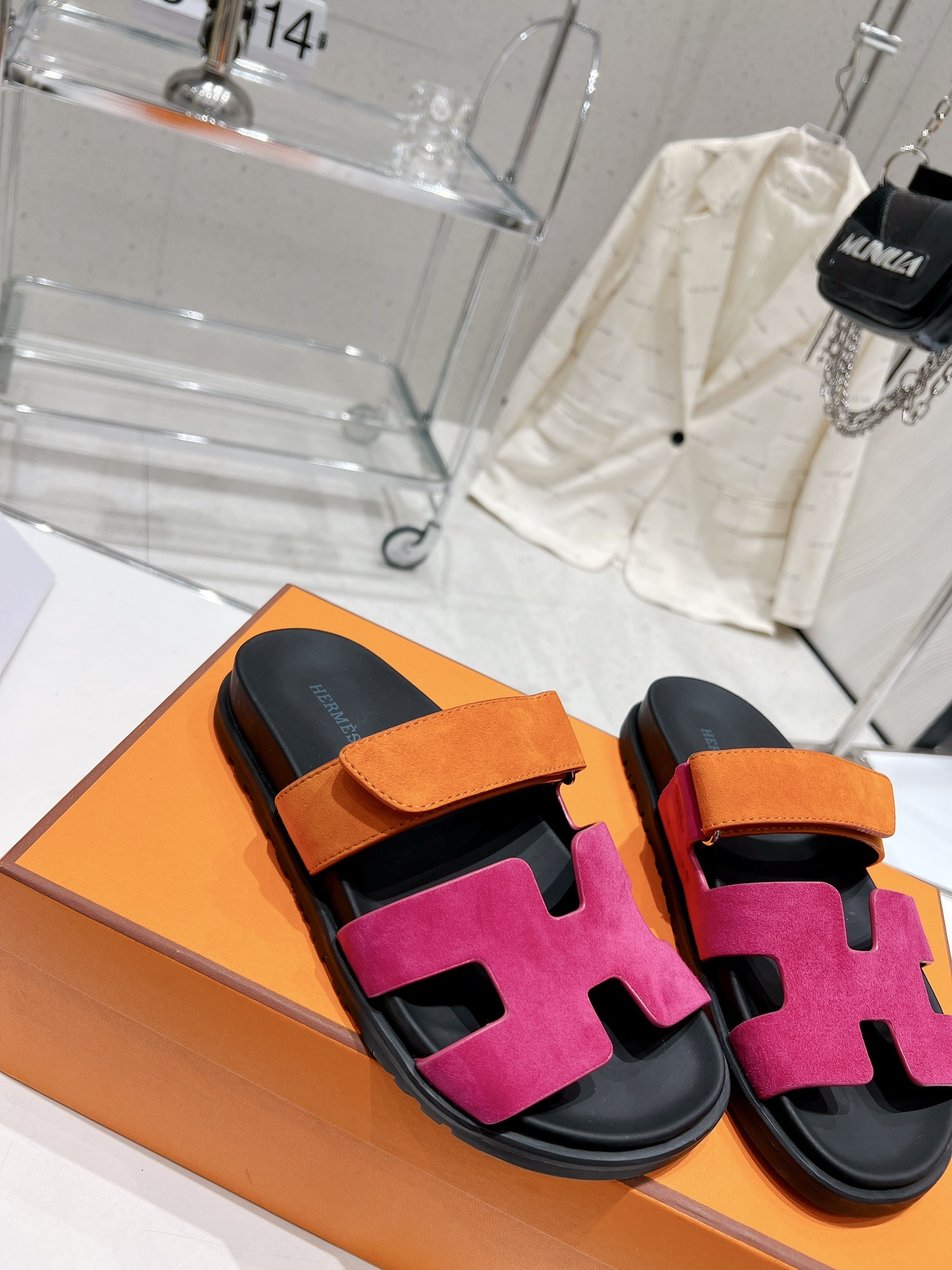 Hermes spring and summer sandals series couple models classic models