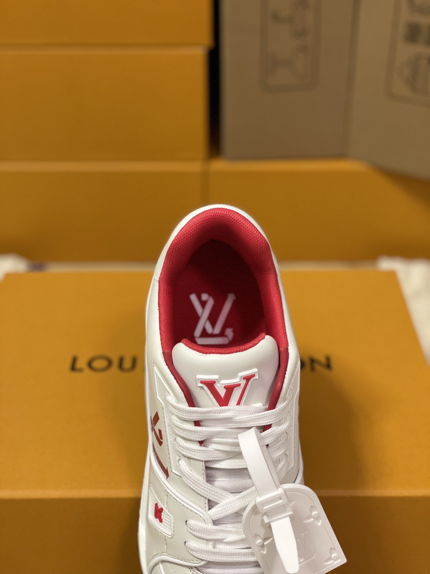 Louis Vuitton Trainer Sneakers Couple Style 1AAGXF