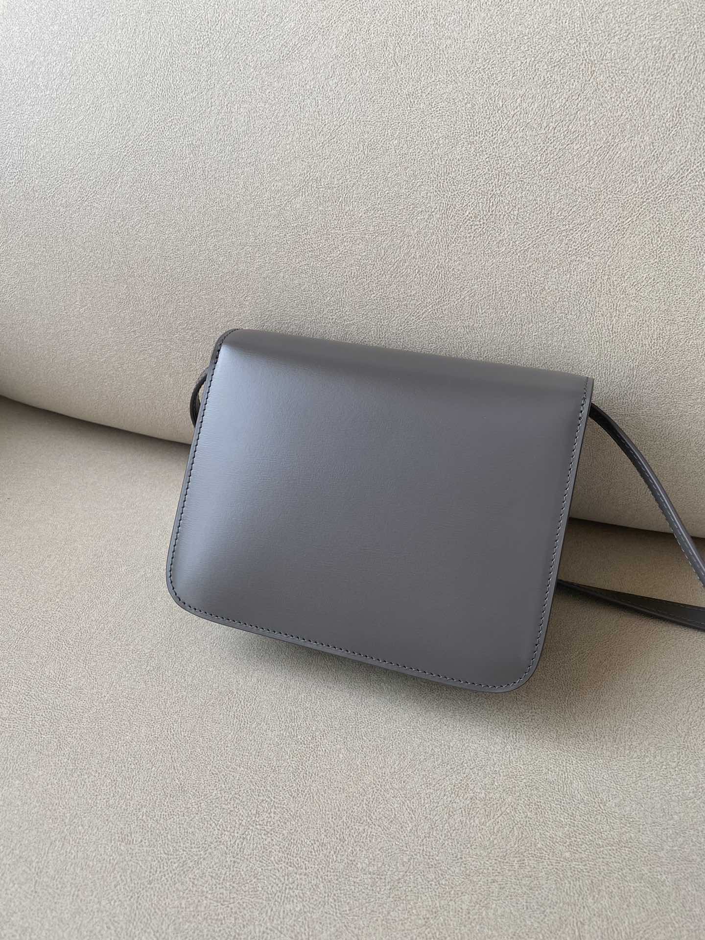 𝐂𝐞𝐥𝐢𝐧𝐞 Box Teen bag in polished calfskin