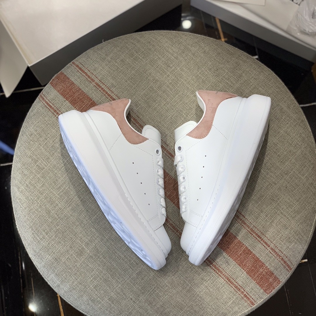 Alexander McQueen MQ pink velvet tail Sneakers