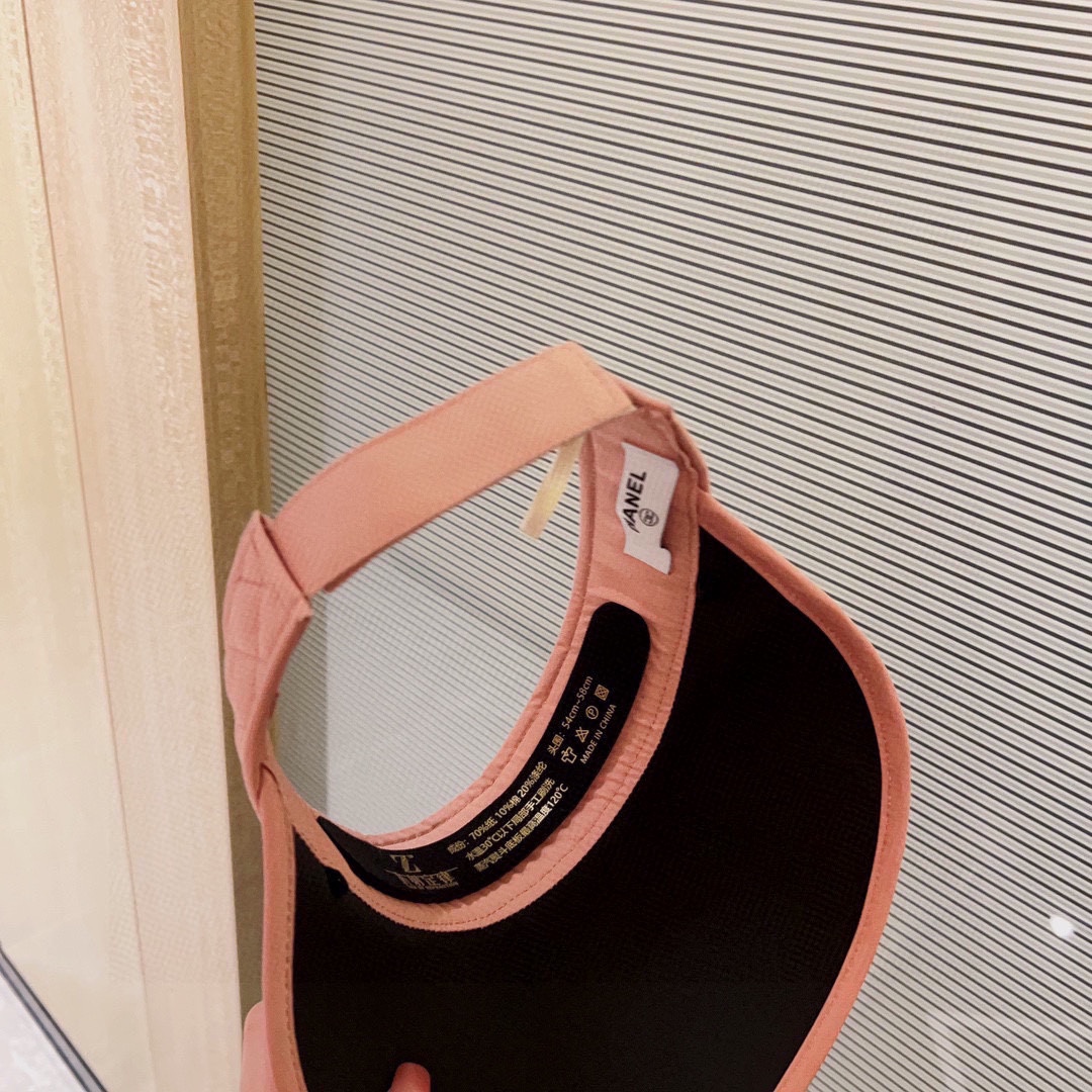 CHANEL sun visor empty top hat