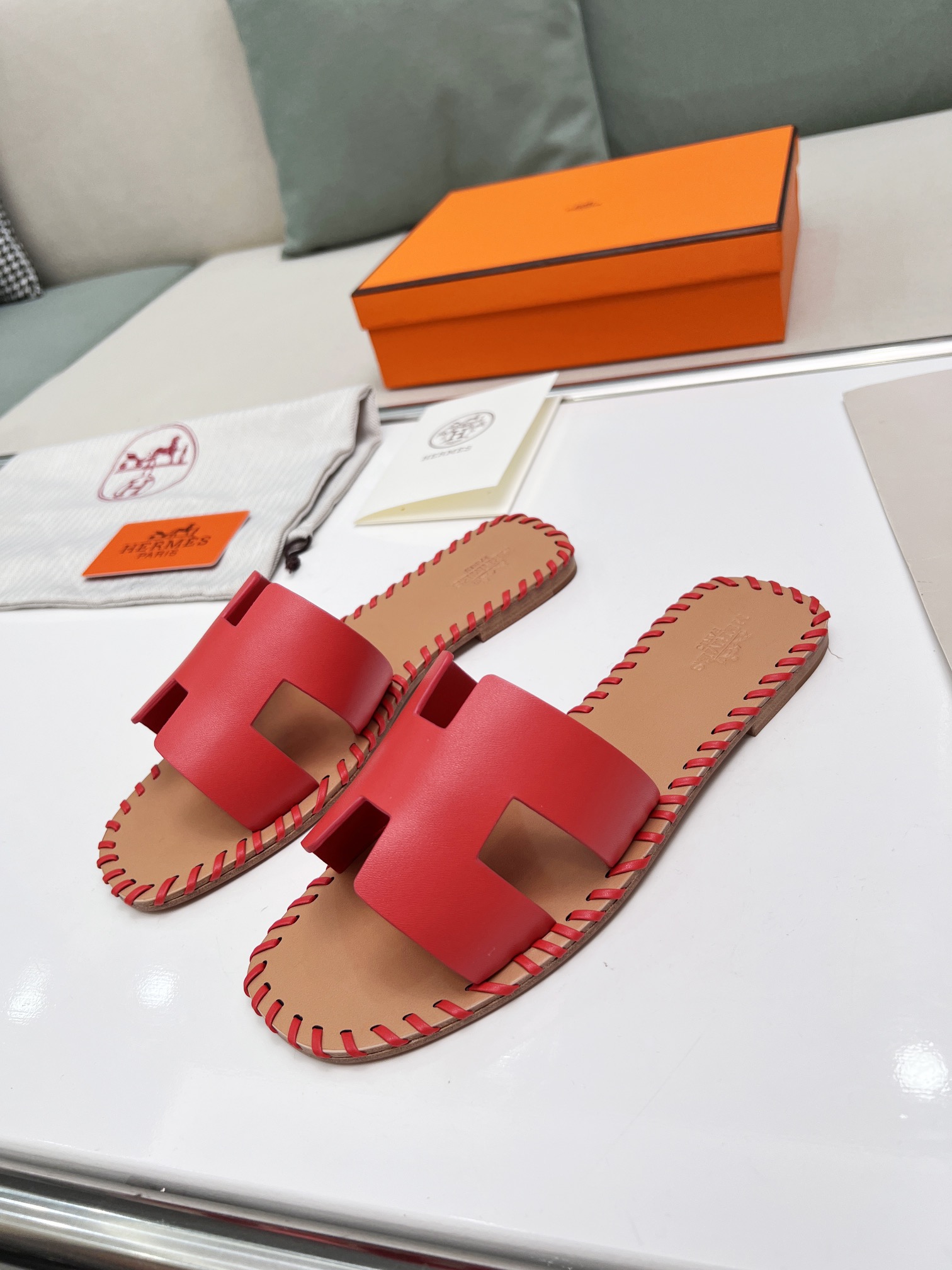 Hermes early spring new slippers