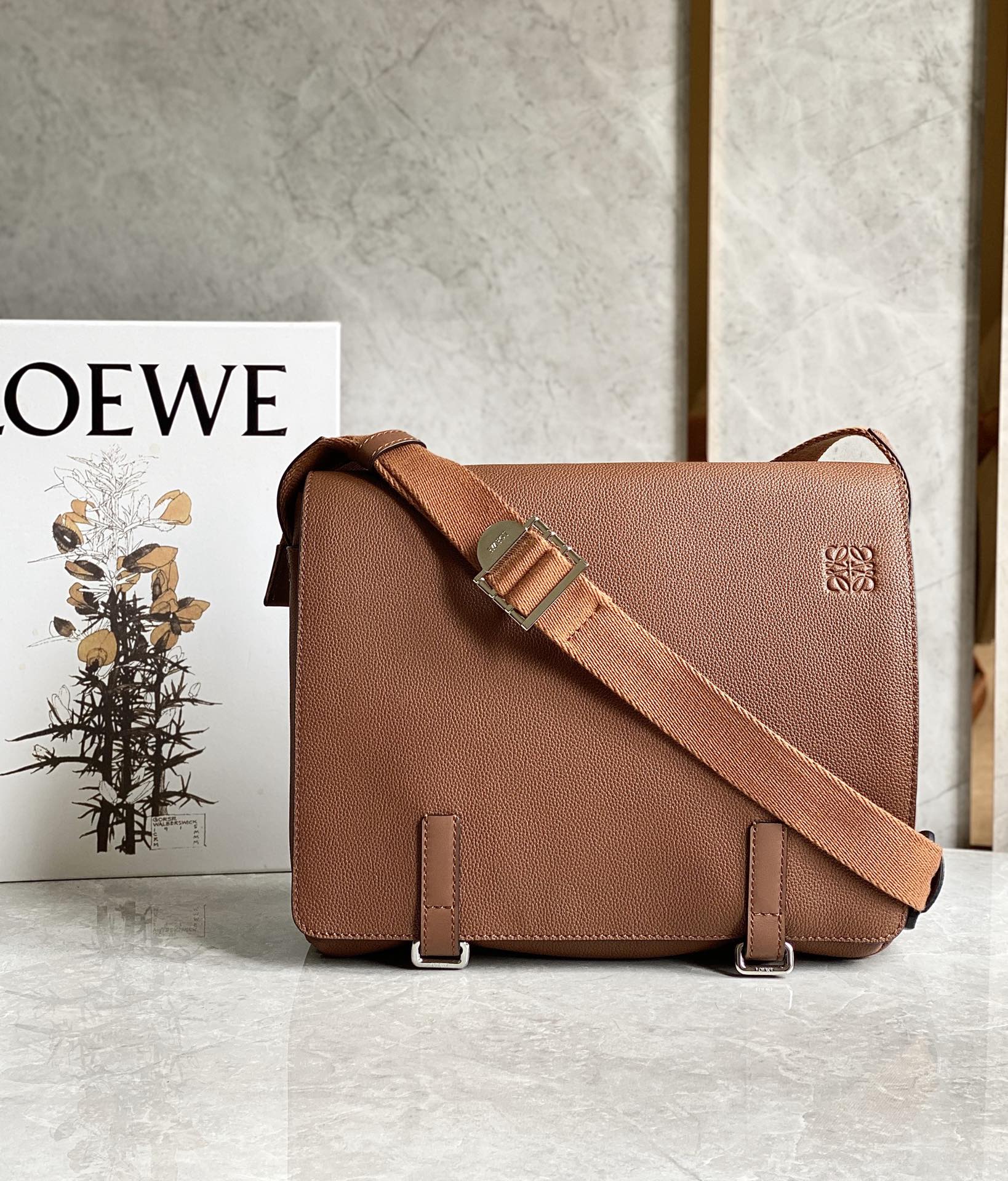 LOEWE latest military messenger bag