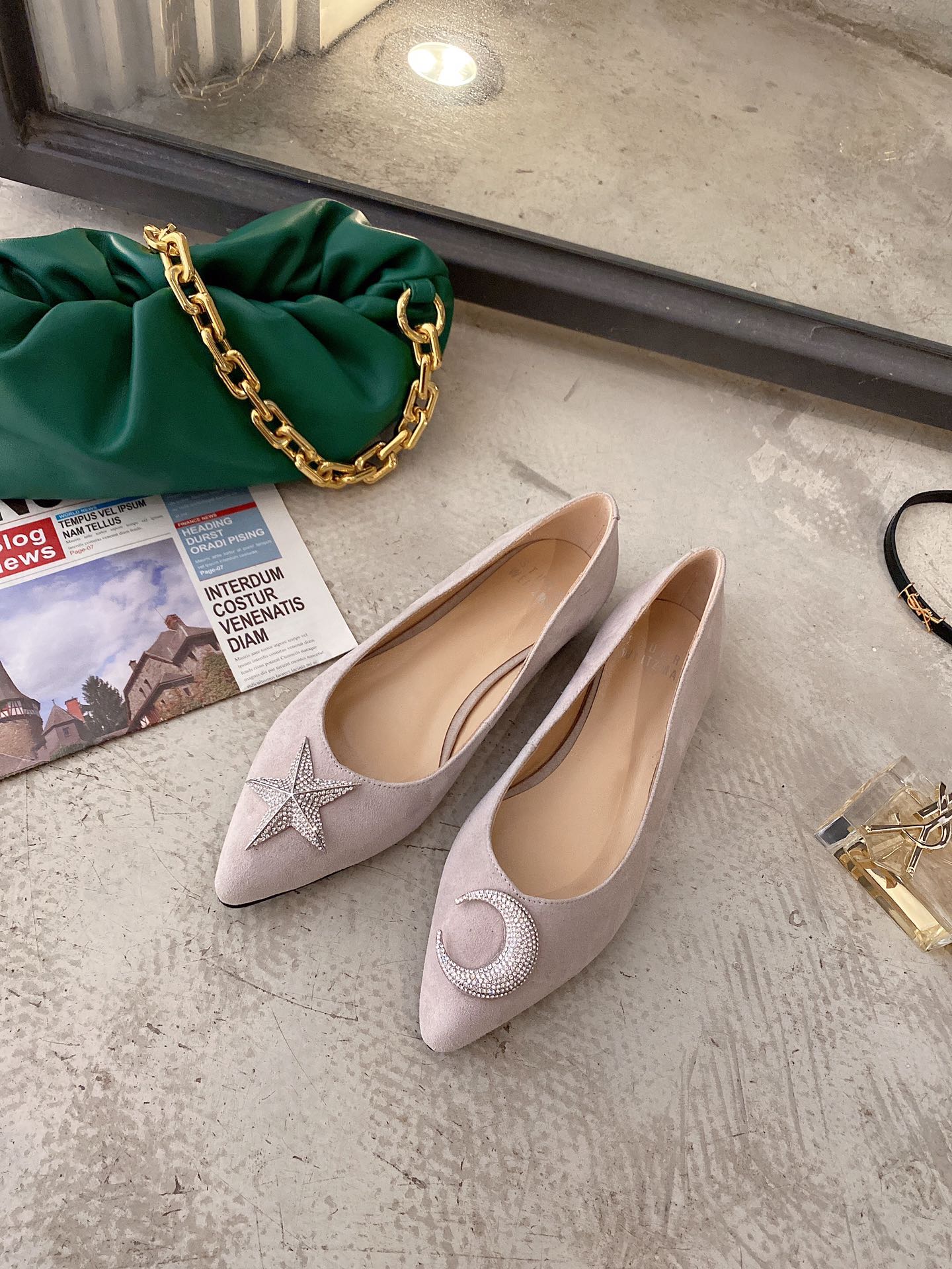 Stuart Weitzman Stuart Weitzman 2021ss early spring new single shoes sheep game leather