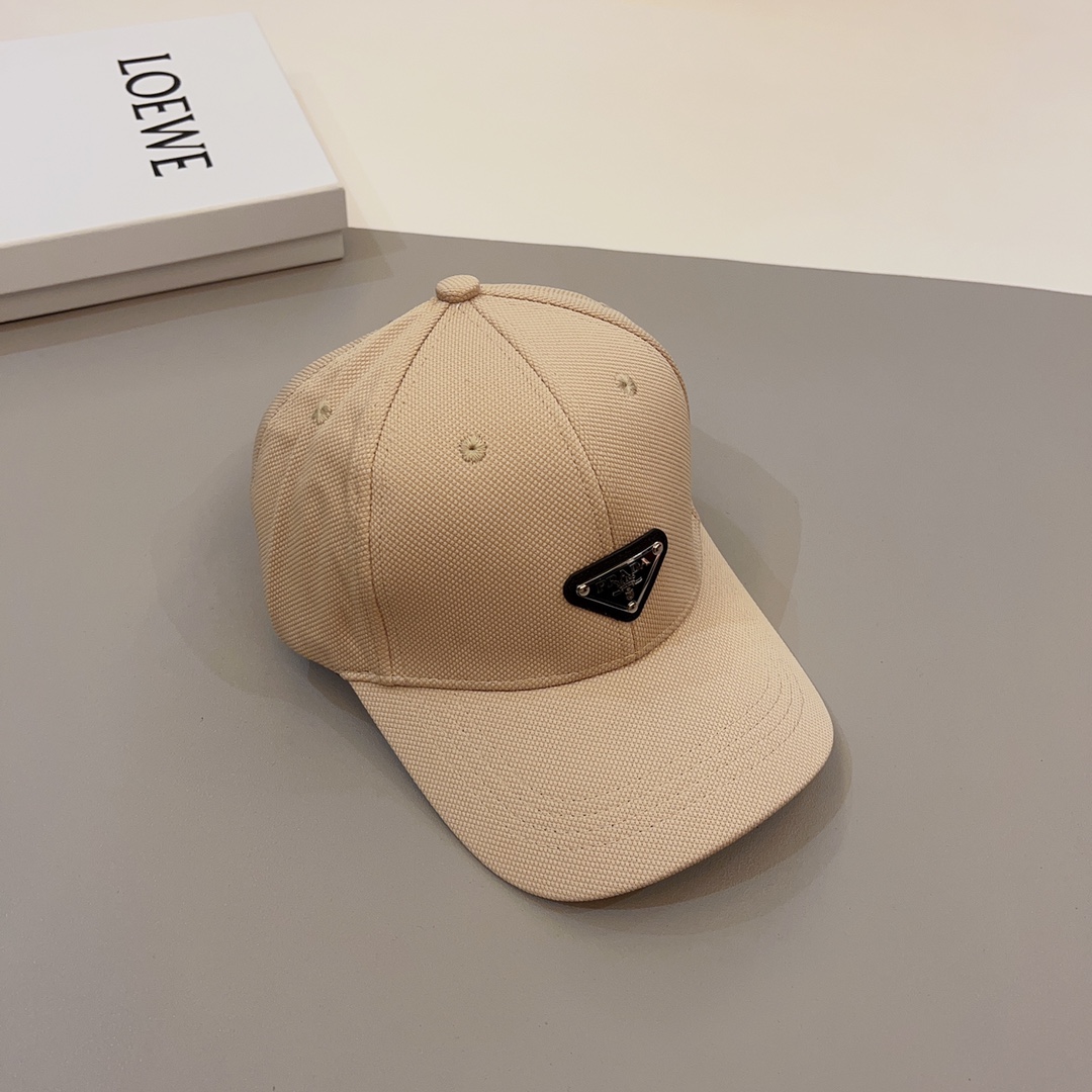 Prada hipster favorite triangle logo baseball cap