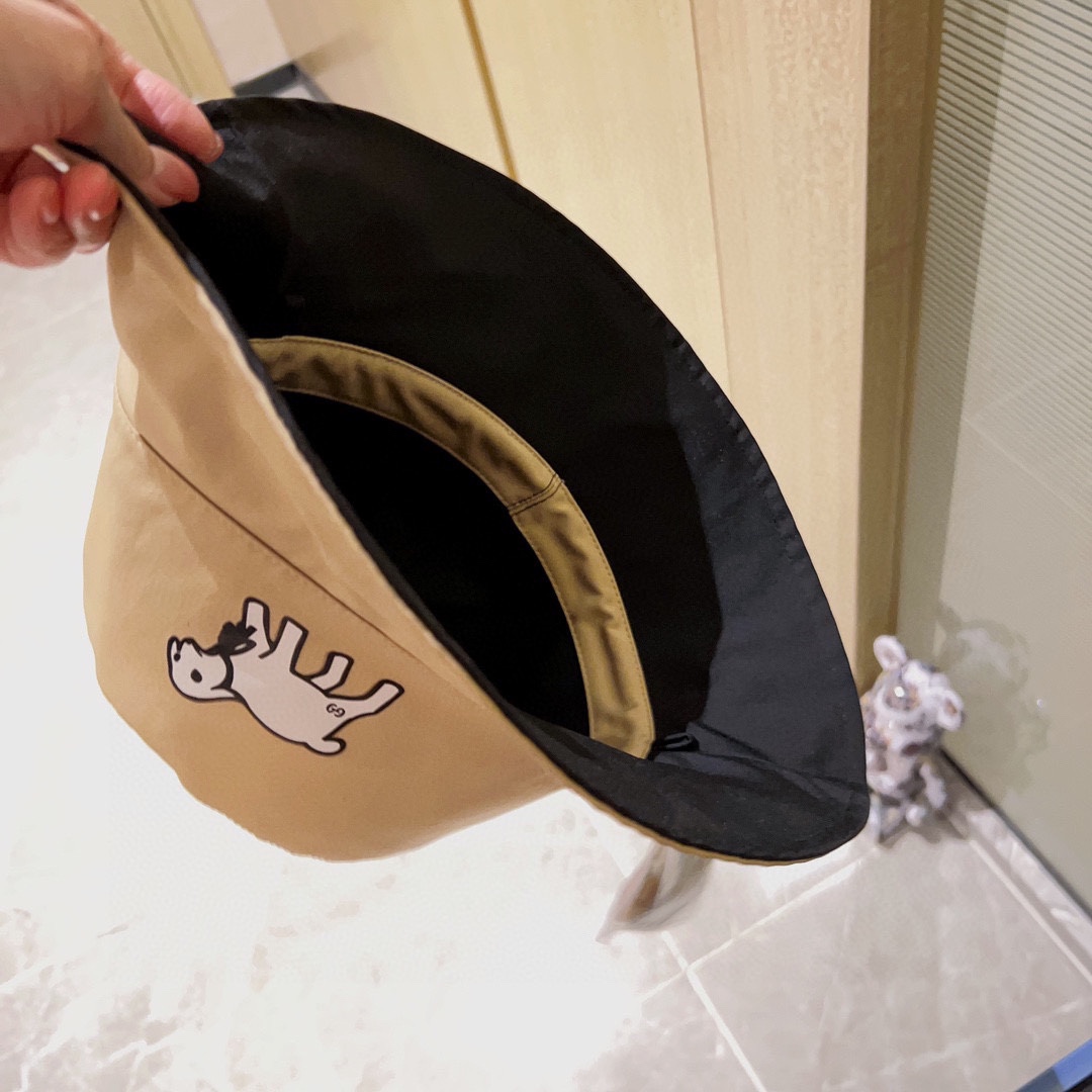 [Gucci Gucci] 2023 new deer double-sided fisherman hat