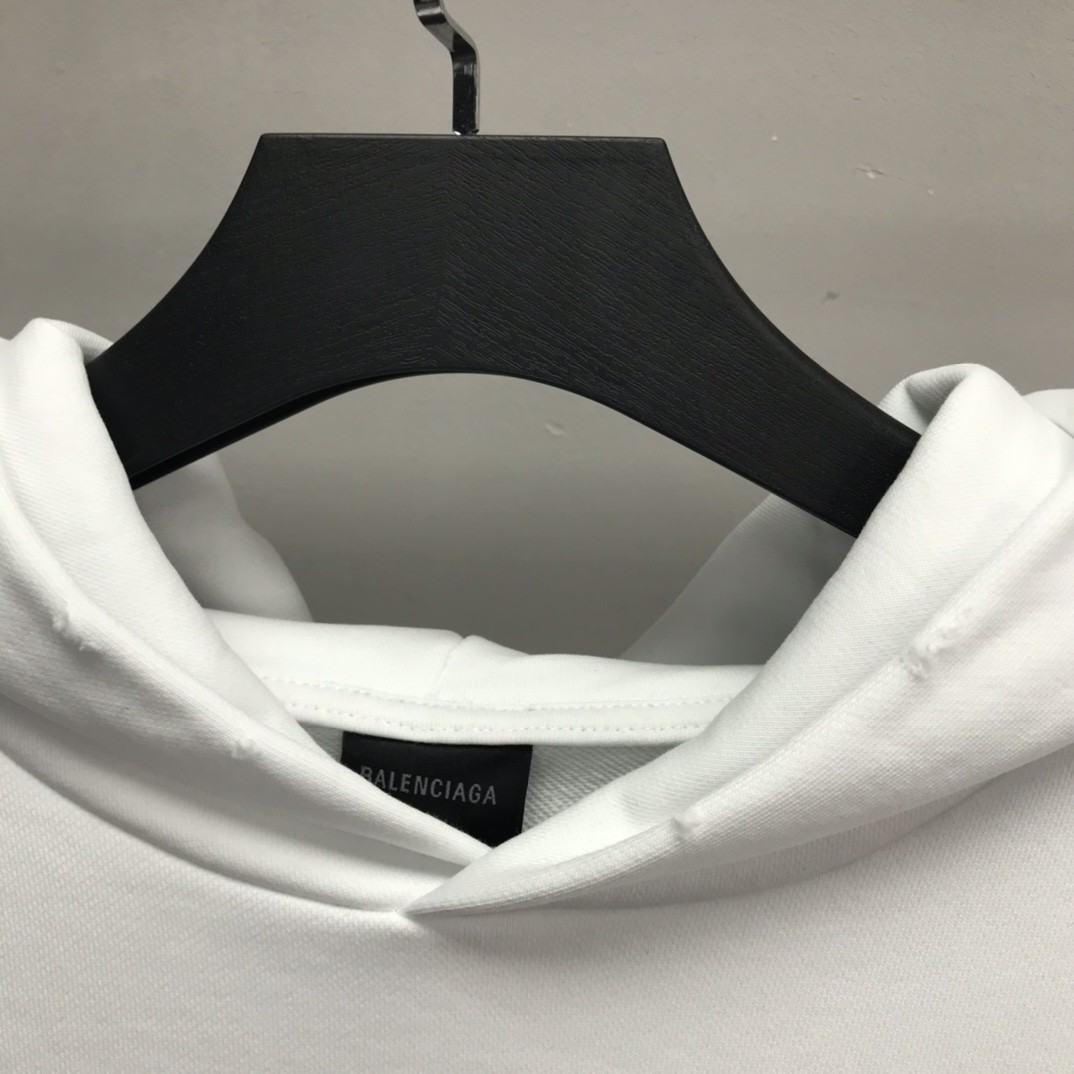 Balenciaga lettered hooded sweatshirt