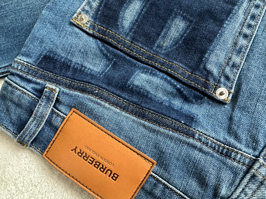 Burberry…New TB Print Straight Leg Jeans